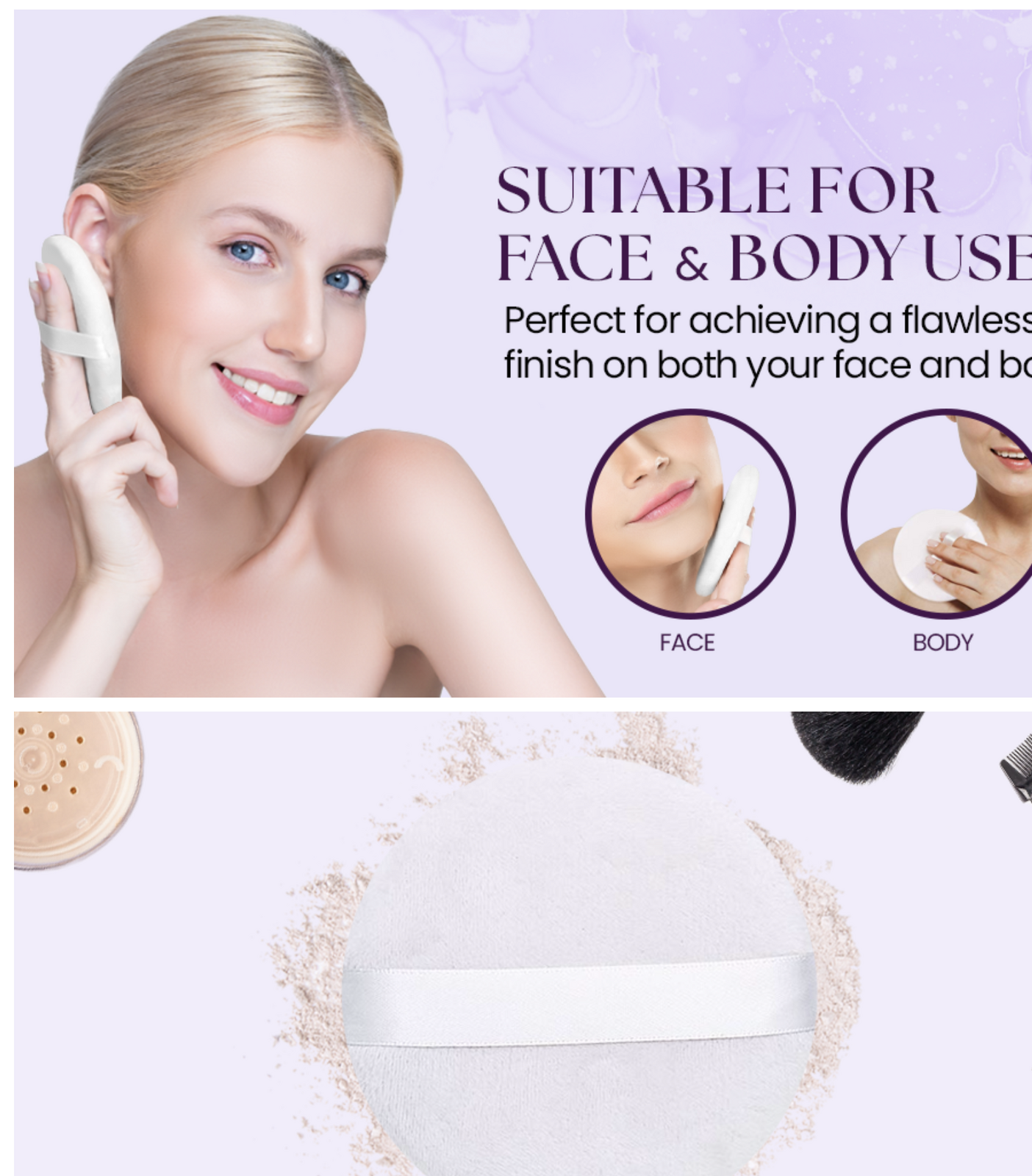 3x-4-5-jumbo-extra-large-powder-puff-100-pure-cotton-soft-fluffy-washable-for-makeup at www.mallsonline.co.au