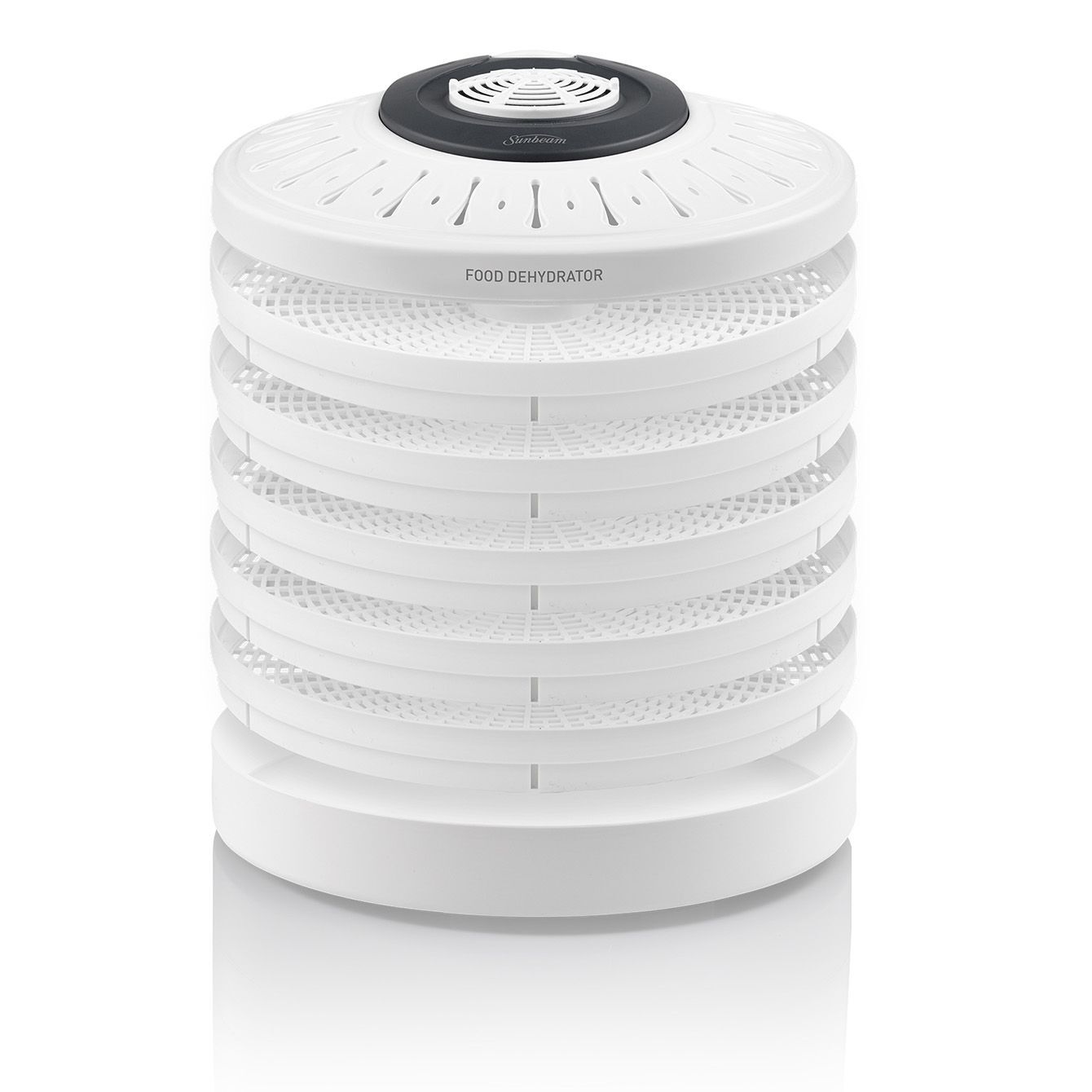 sunbeam-dt5600-food-dehydrator-5-stackable-drying-racks-with-fruit-roll-tray