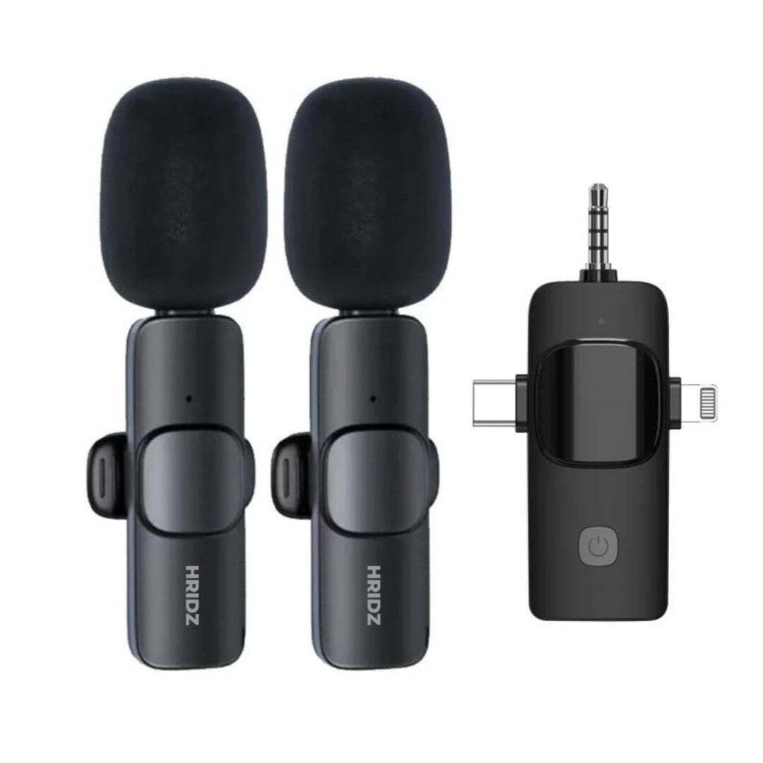 hridz-k31-wireless-mini-microphone-3-in-1-for-ios-android-camera-smartphone-dslr-desktop-laptop at www.mallsonline.com.au