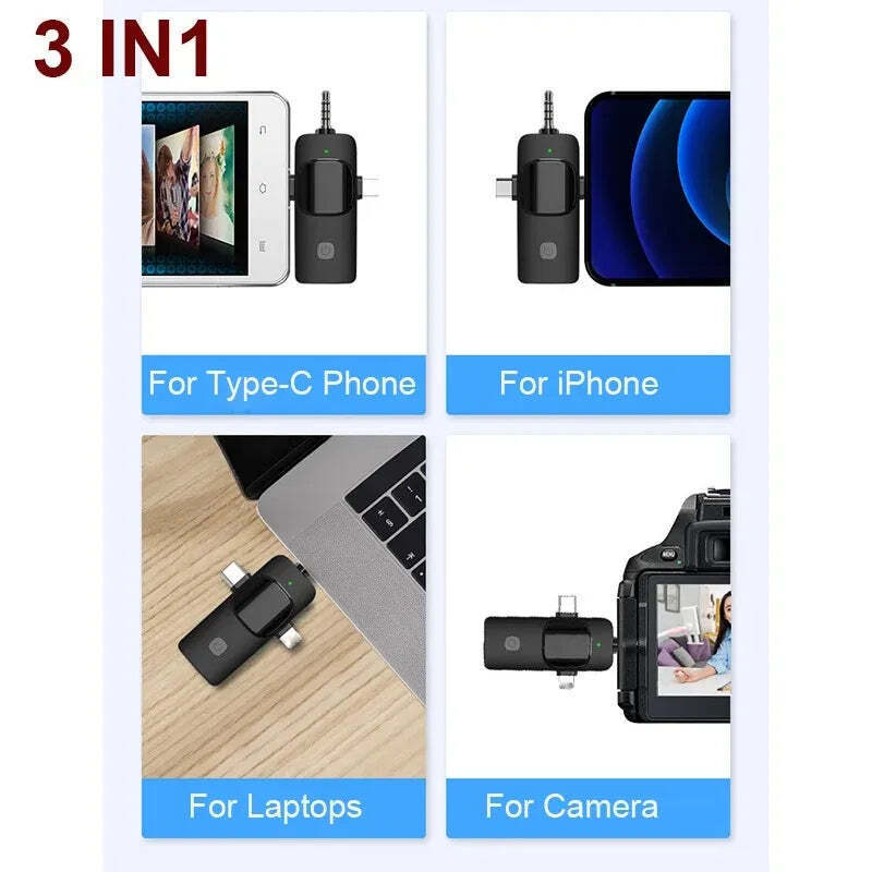 hridz-k31-wireless-mini-microphone-3-in-1-for-ios-android-camera-smartphone-dslr-desktop-laptop at www.mallsonline.com.au