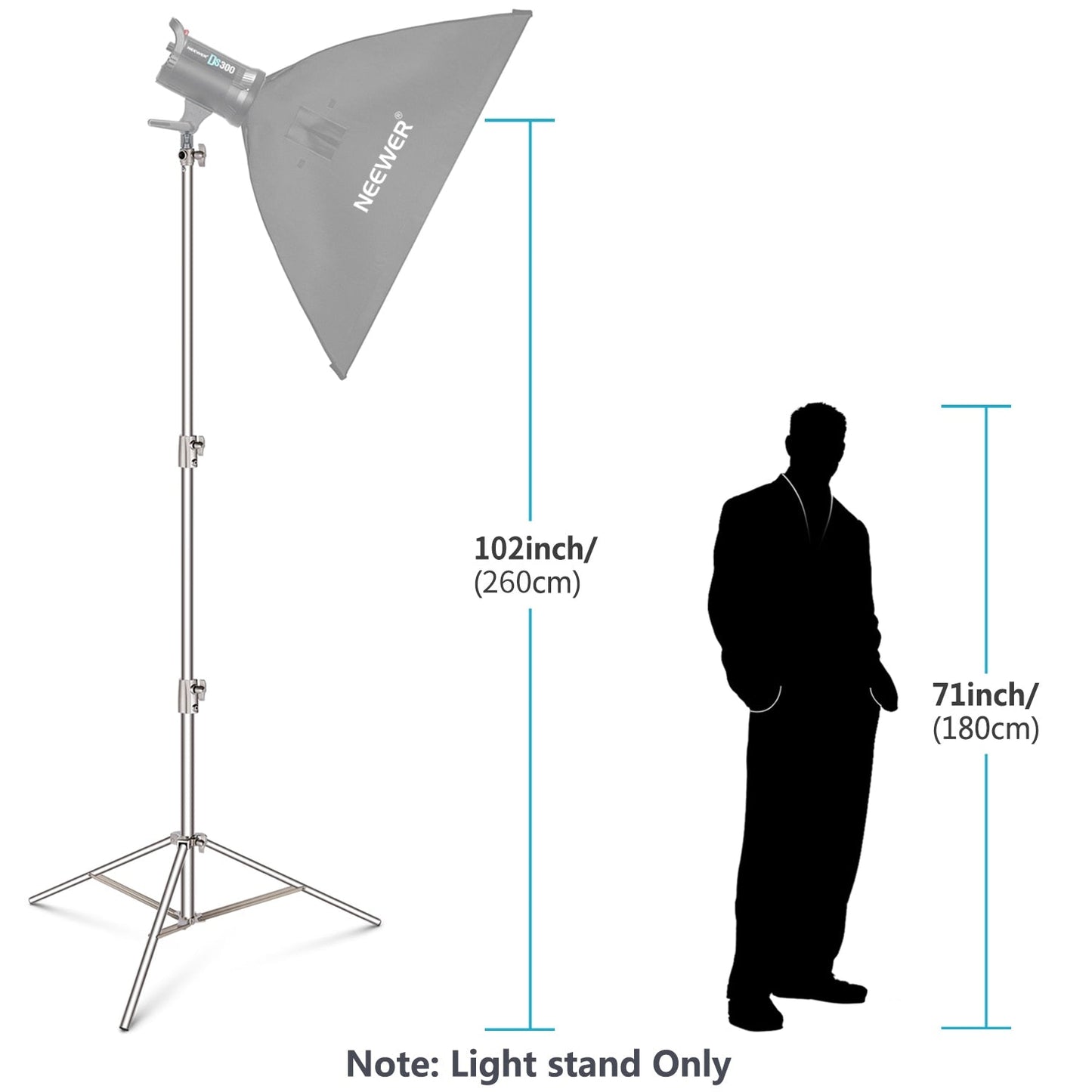 hridz-stainless-steel-2-8m-heavy-duty-light-stand-for-studio-softbox-bowen-lights-photography-studio-280cm-tripod