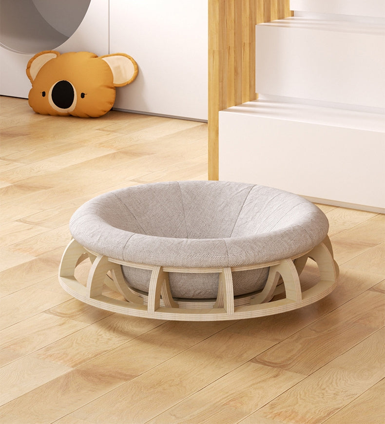 timber-gyro-cat-nest-bed www.mallsonline.com.au