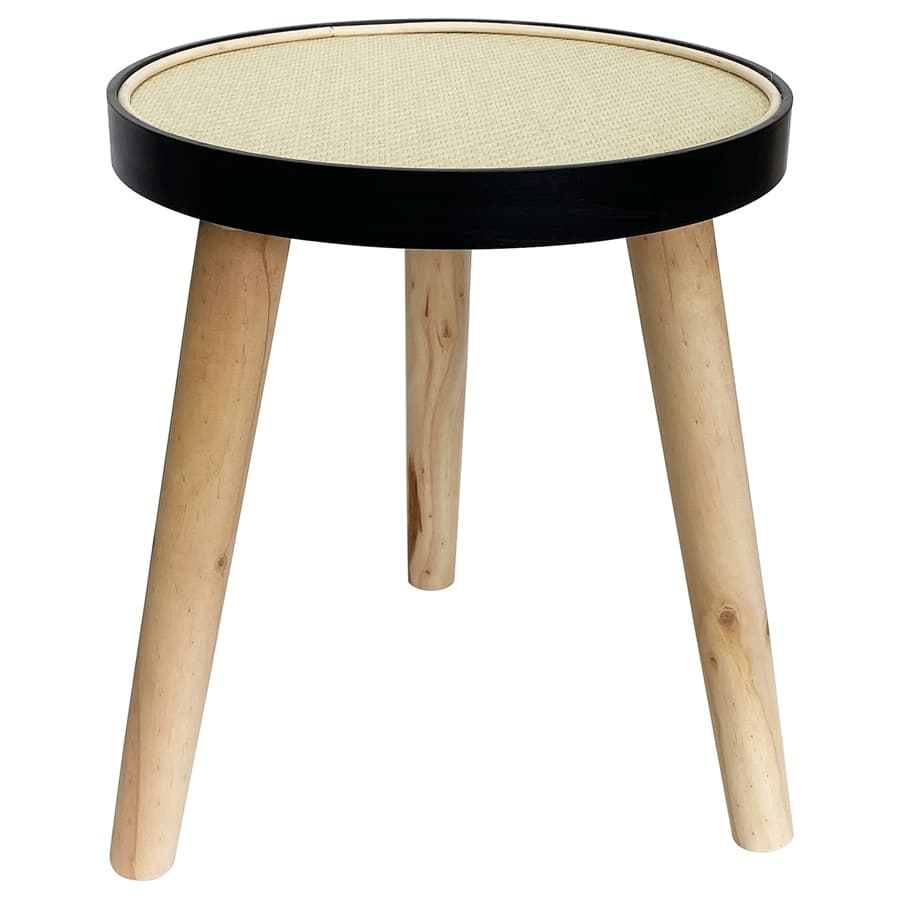 Round Rattan top 3 Legged Potplant Stand / Side Table 34cm