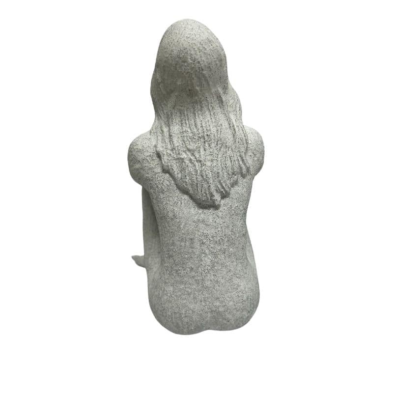 Lady Statue w Elbows On Knees 23cm