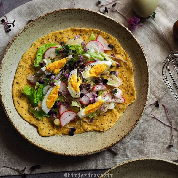 Plate Dinner Organic Shape 24cm Sand Fade Glaze