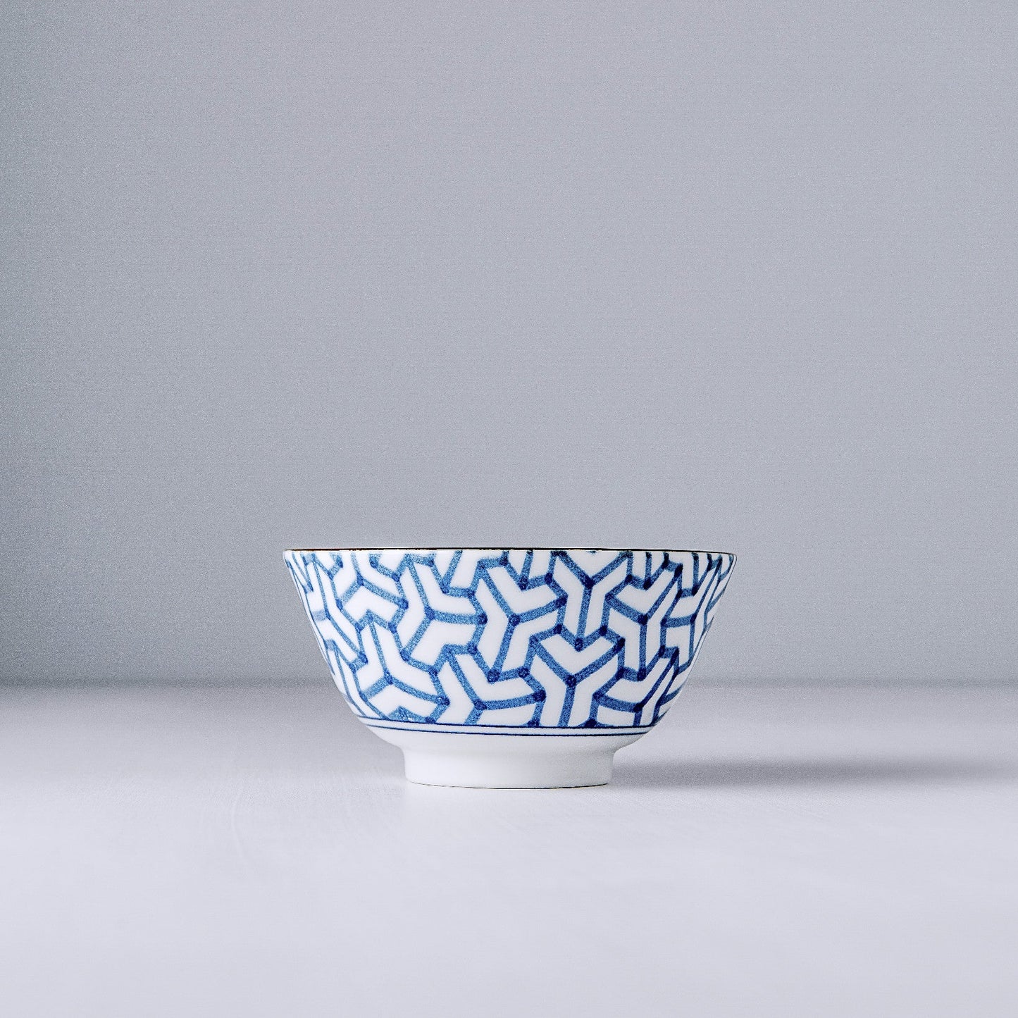 Bowl 13cm Indigo Ikat Herringbone Design