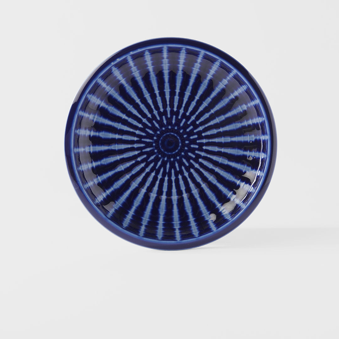 Dinner Plate 26cm Cobalt Rays Glaze