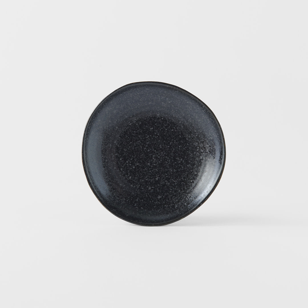 Saucer Organic Shape 13.5cm Kanso Matte Black Glaze