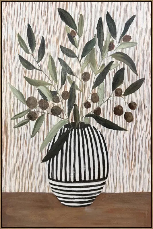 Olives in the Vase Tonal Artwork