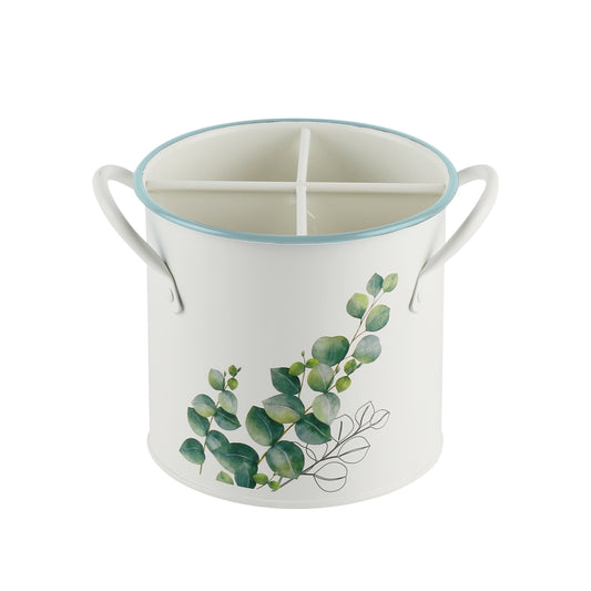 Eucalyptus Metal Utensil Holder 13x18cm