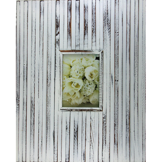 Single White Wash Photo Frame 50cm