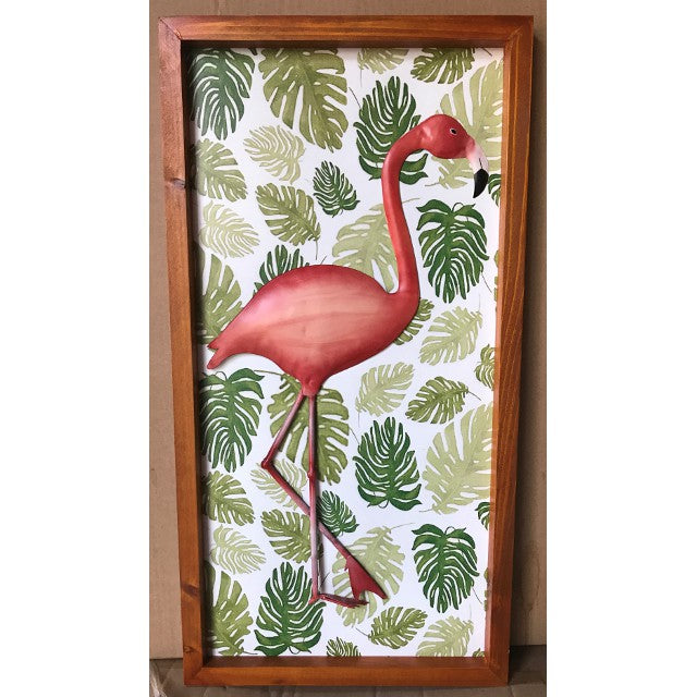 Flamingto Wood Framed Wall Art 64cm