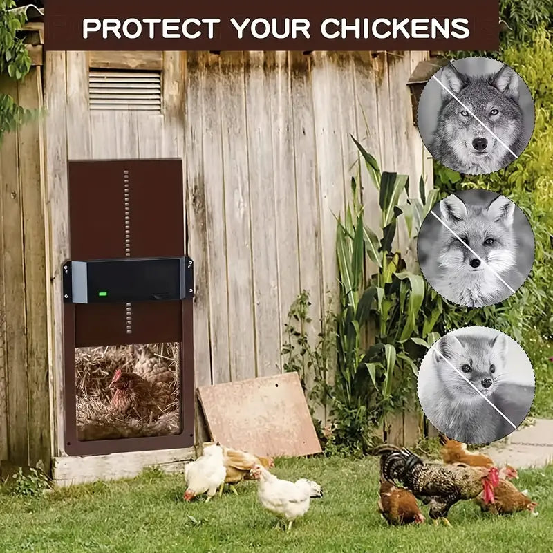nnetm-pcs-automatic-chicken-house-coop-door-light-sensitive-night-and-morning-delay-auto-guard-door-opening-for-chickens www.mallsonline.com.au