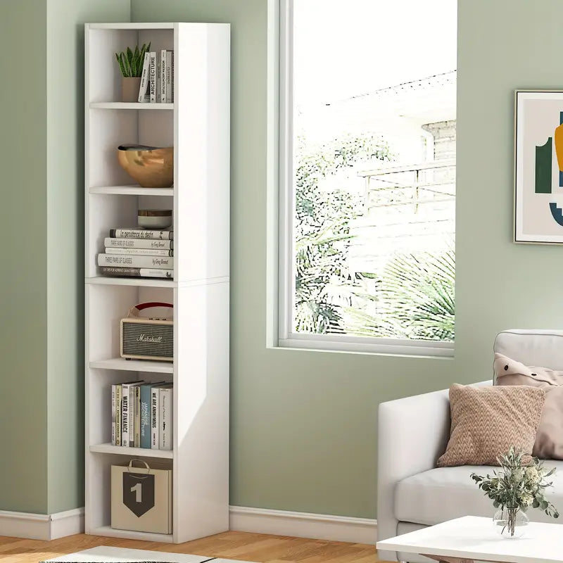 nnetmlt-6-tier-cube-display-shelves-for-home-office-70-9-inch-tall-narrow-bookcase www.mallsonline.com.au