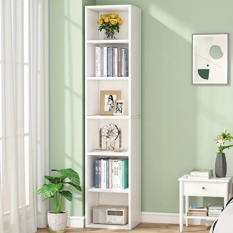 nnetmlt-6-tier-cube-display-shelves-for-home-office-70-9-inch-tall-narrow-bookcase www.mallsonline.com.au