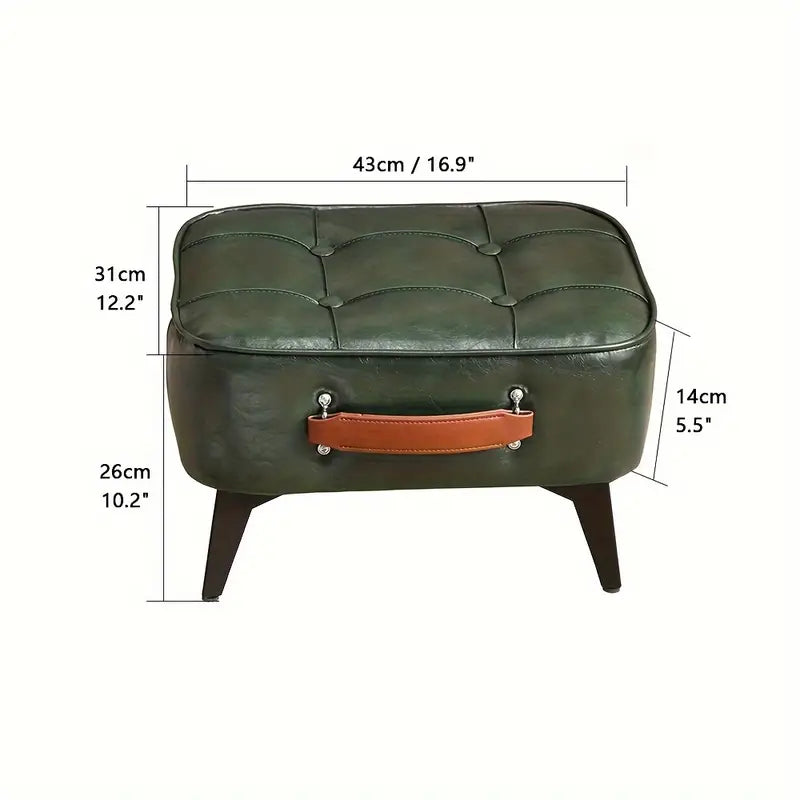 nnetm-super-soft-faux-leather-upholstered-seat-green-black www.mallsonline.com.au