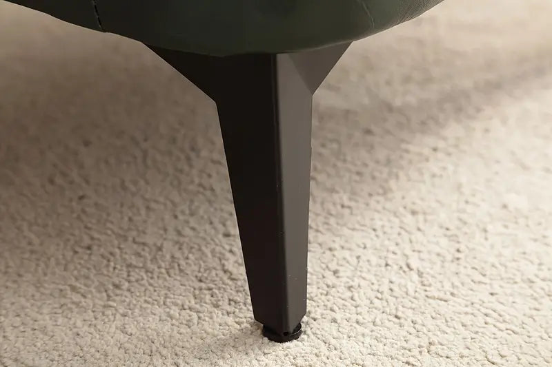 nnetm-super-soft-faux-leather-upholstered-seat-green-black www.mallsonline.com.au