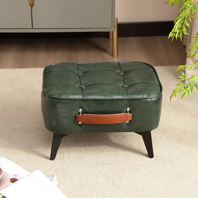 nnetm-super-soft-faux-leather-upholstered-seat-green-black www.mallsonline.com.au
