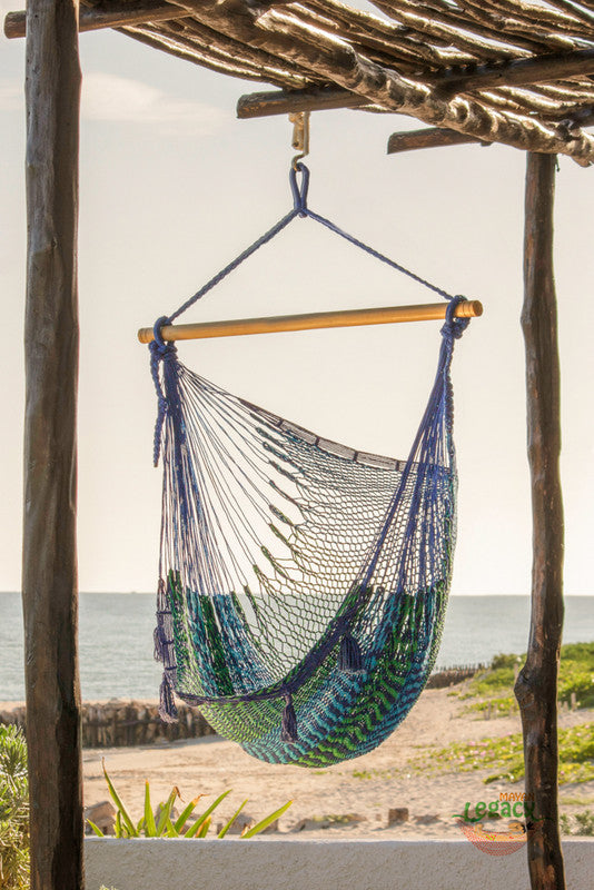 mayan-legacy-extra-large-outdoor-cotton-mexican-hammock-chair-in-caribe-colour www.mallsonline.com.au