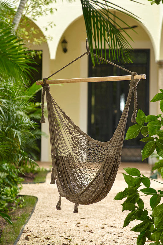 mayan-legacy-extra-large-outdoor-cotton-mexican-hammock-chair-in-cedar-colour www.mallsonline.com.au