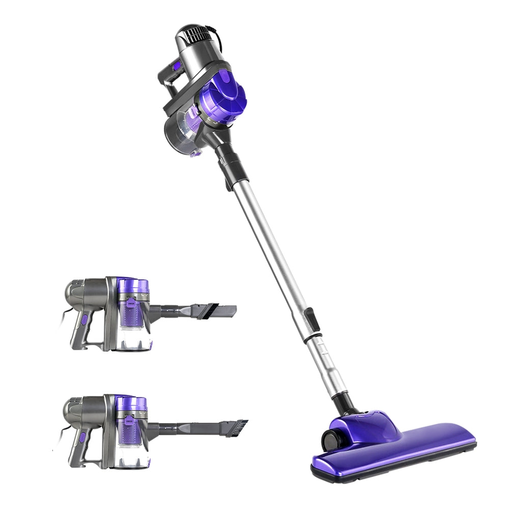 devanti-corded-handheld-bagless-vacuum-cleaner-purple-and-silver at www.mallsonline.com.au