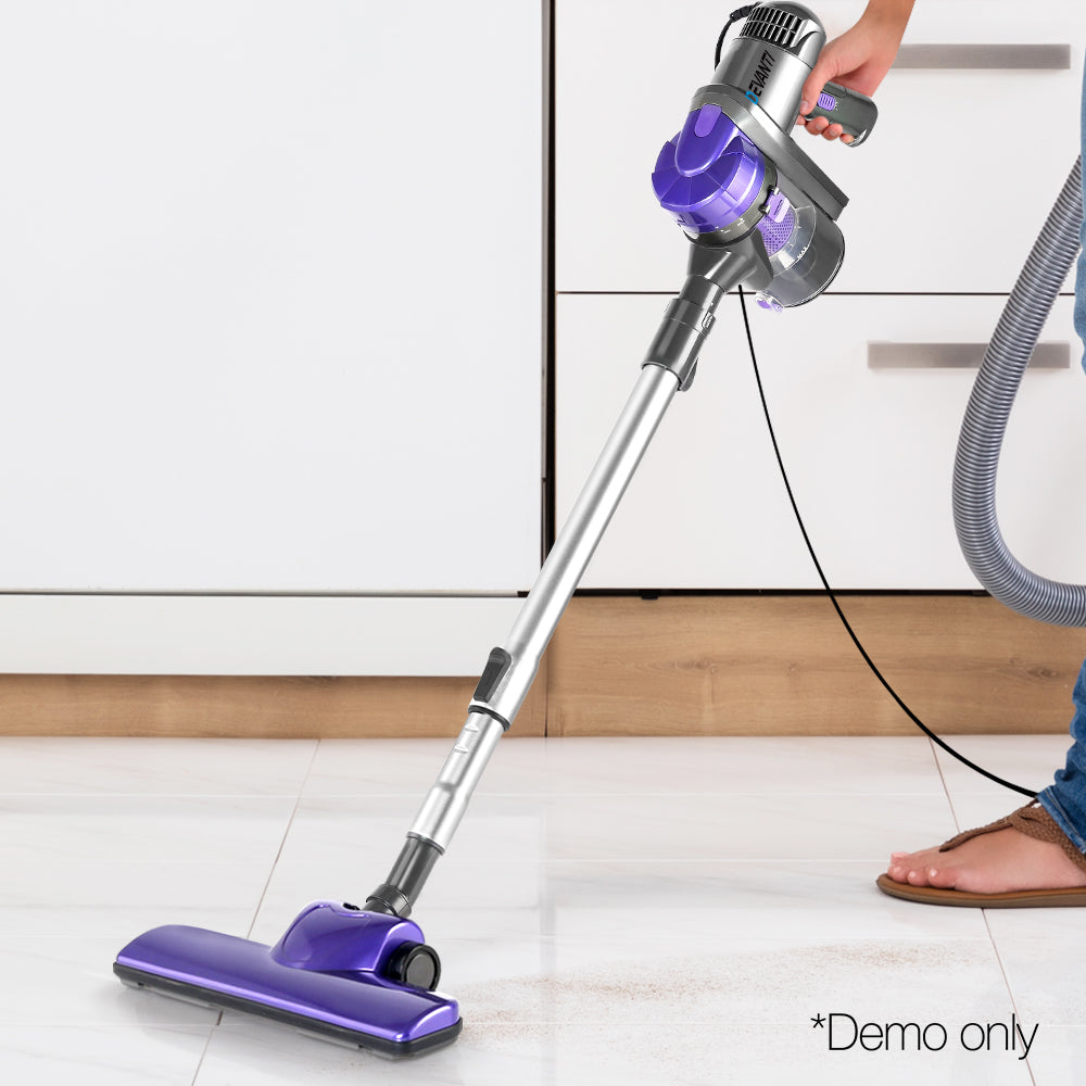 devanti-corded-handheld-bagless-vacuum-cleaner-purple-and-silver at www.mallsonline.com.au