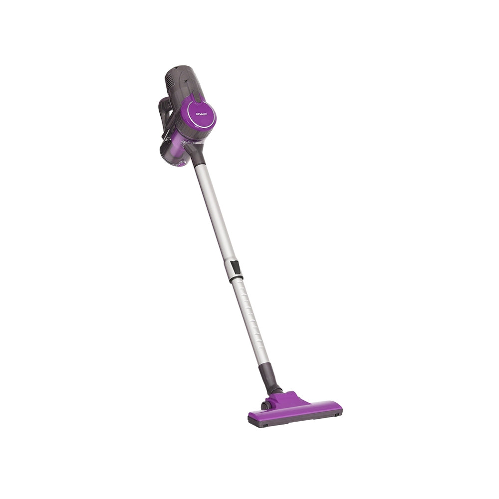 devanti-stick-vacuum-cleaner-bagless-corded-500w-purple www.mallsonline.com.au