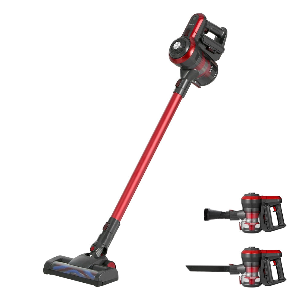 devanti-stick-vacuum-cleaner-brushless-cordless-250w-red at www.mallsonline.com.au