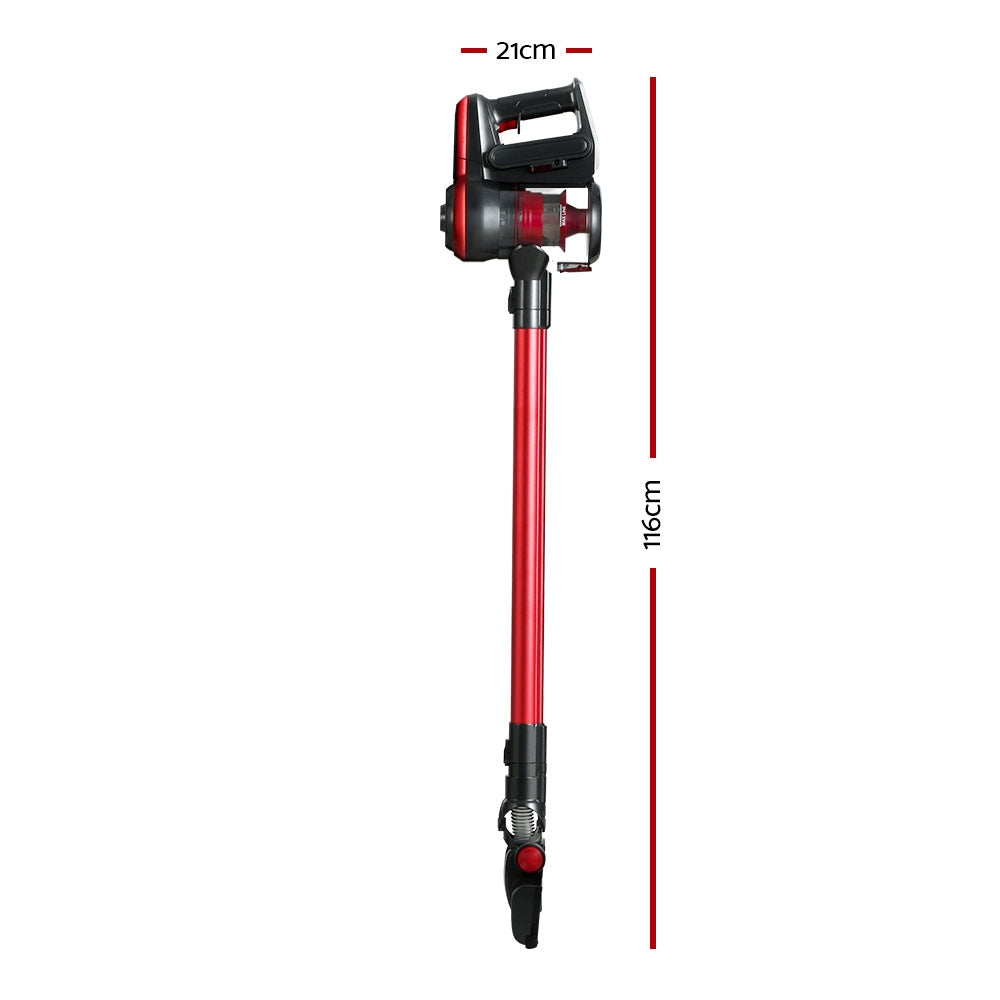 devanti-stick-vacuum-cleaner-brushless-cordless-250w-red at www.mallsonline.com.au