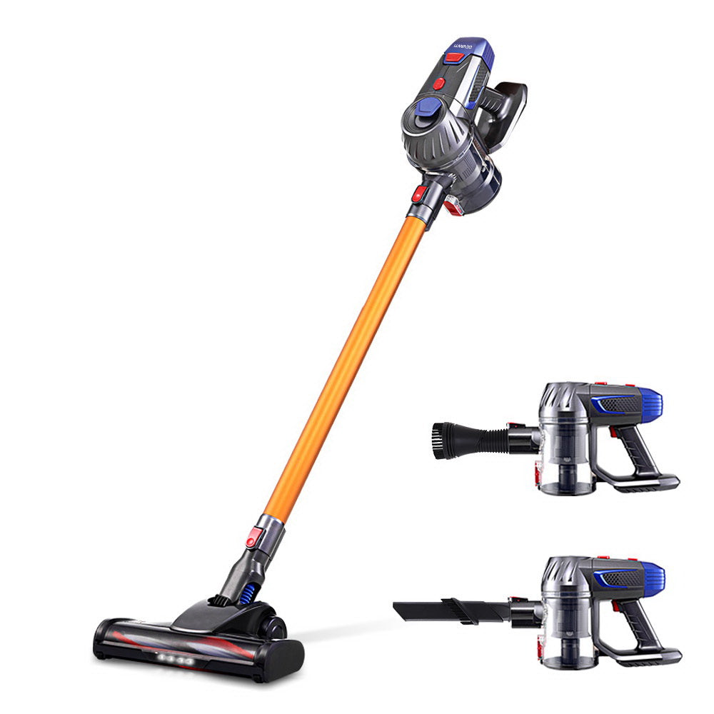 devanti-handheld-vacuum-cleaner-cordless-stick-handstick-car-vac-bagless-2-speed-led-headlight-gold at www.mallsonline.com.au