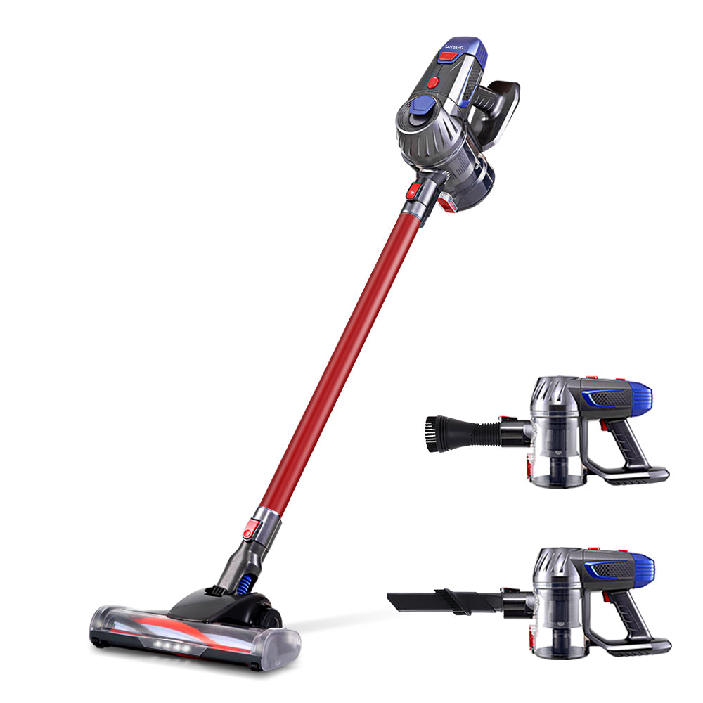 devanti-handheld-vacuum-cleaner-cordless-stick-handstick-vac-bagless-2-speed-headlight-red at www.mallsonline.com.au