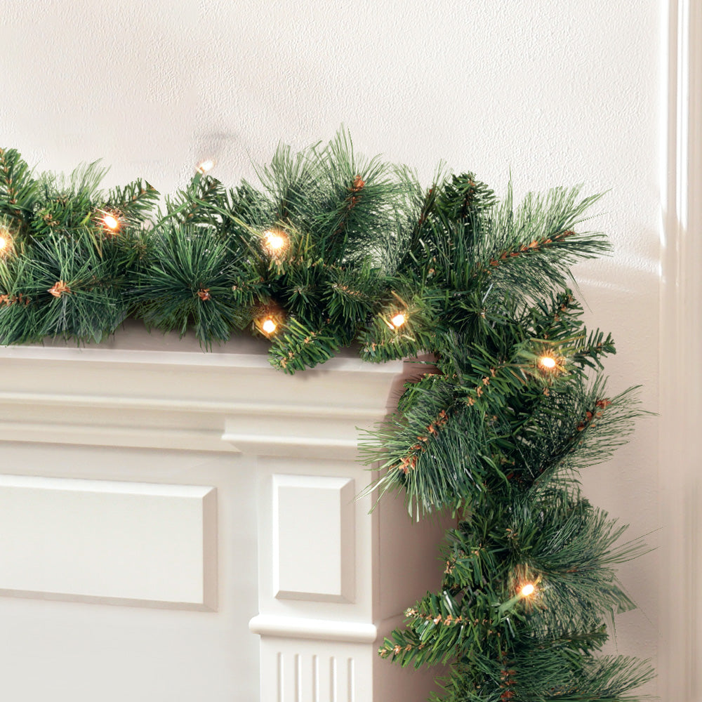 jingle-jollys-1-8m-christmas-garland-with-led-lights-party-xmas-decorations www.mallsonline.com.au