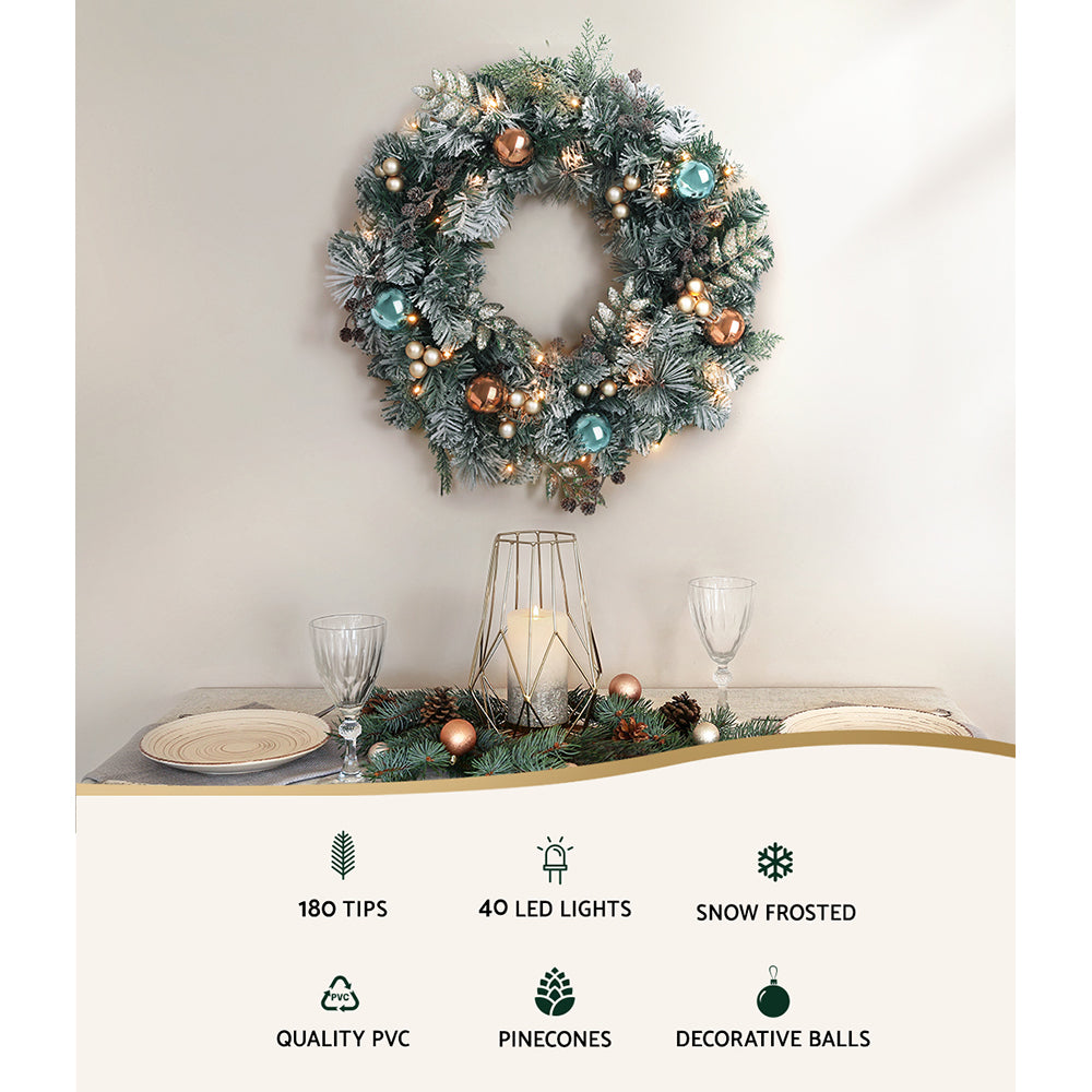 jingle-jollys-60cm-christmas-wreath-with-led-lights-snowy-garland-xmas-decor www.mallsonline.com.au