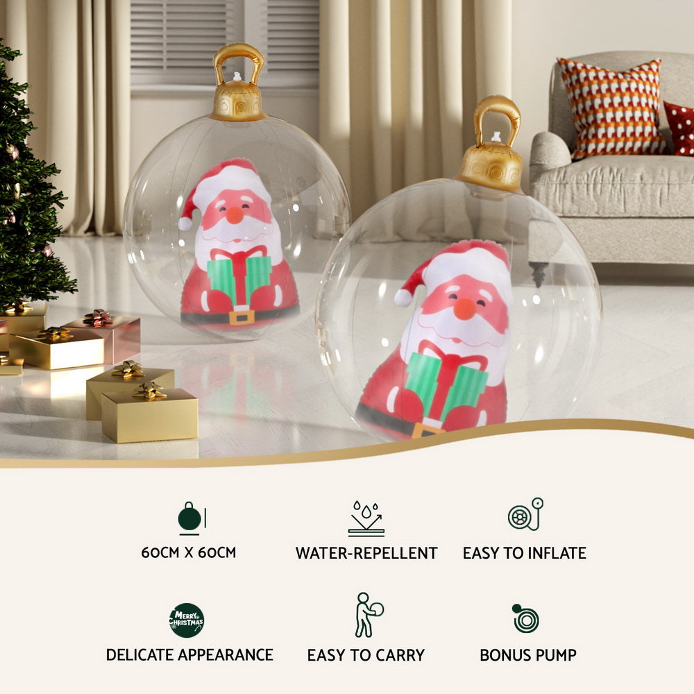 jingle-jollys-christmas-inflatable-ball-60cm-santa-decoration-giant-bauble-clear www.mallsonline.com.au