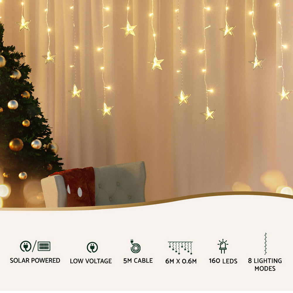 jingle-jollys-6m-christmas-icicle-lights-string-light-160-led-solar-powered-warm www.mallsonline.com.au