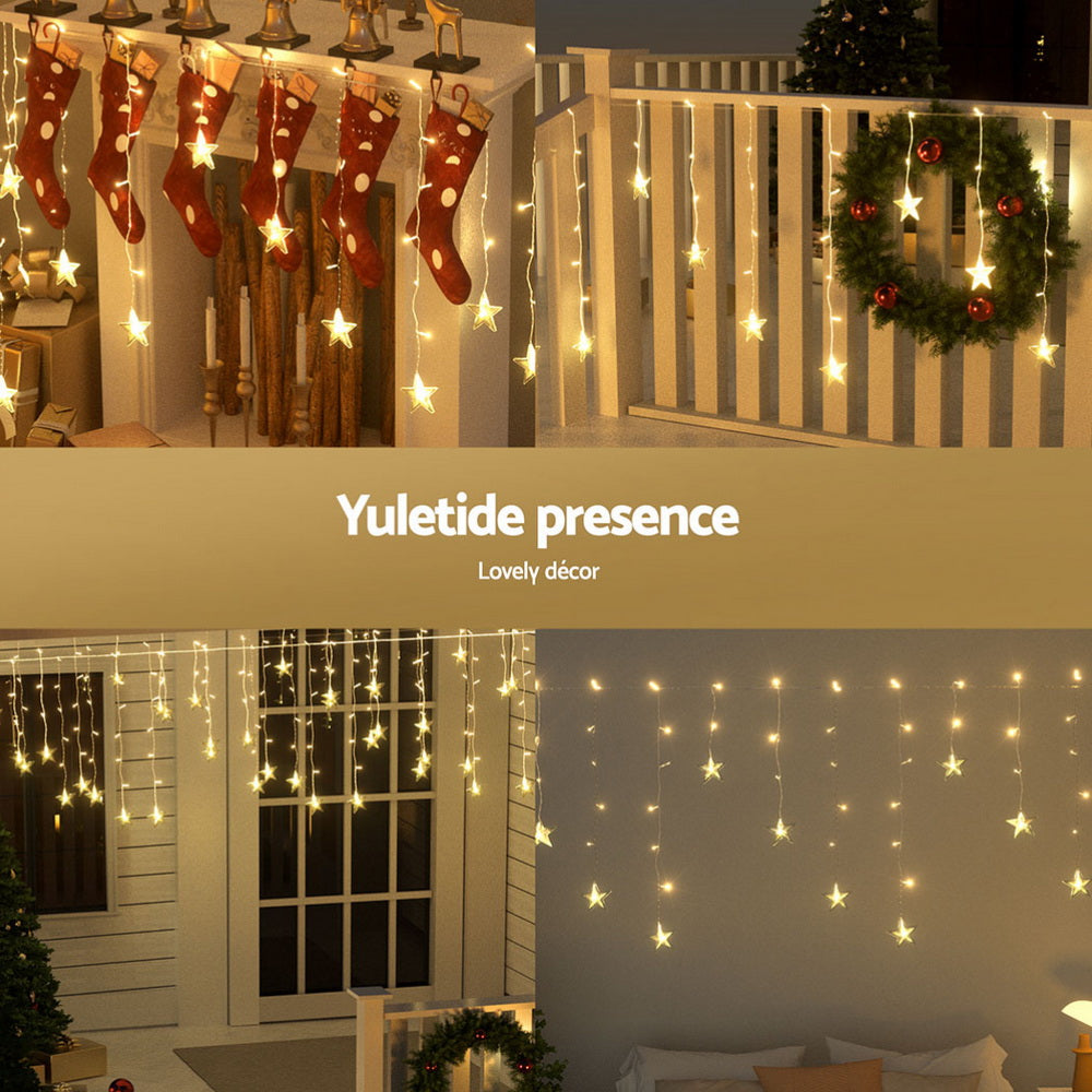 jingle-jollys-6m-christmas-icicle-lights-string-light-160-led-solar-powered-warm www.mallsonline.com.au