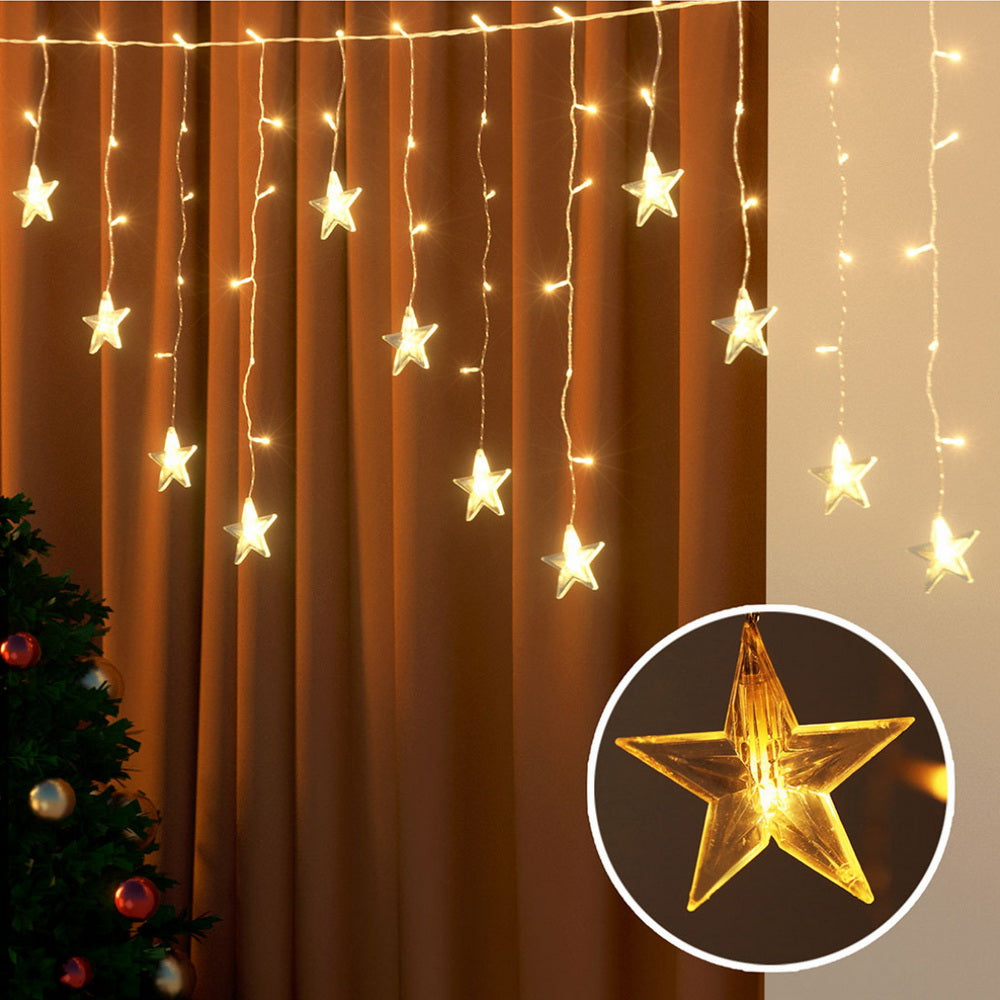 jingle-jollys-6m-christmas-icicle-lights-string-light-160-led-solar-powered-warm www.mallsonline.com.au