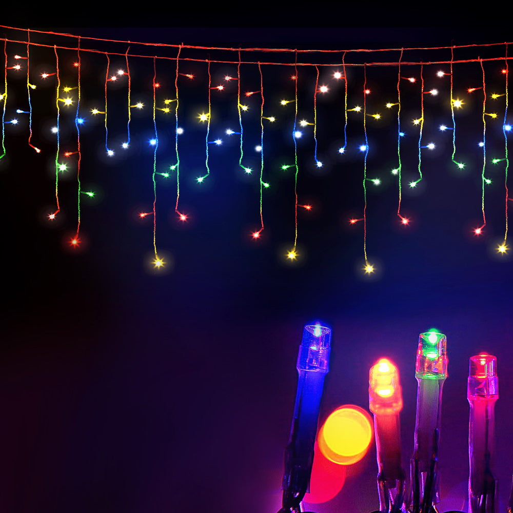 jingle-jollys-20m-christmas-lights-icicle-light-800-led-multi-coloured www.mallsonline.com.au