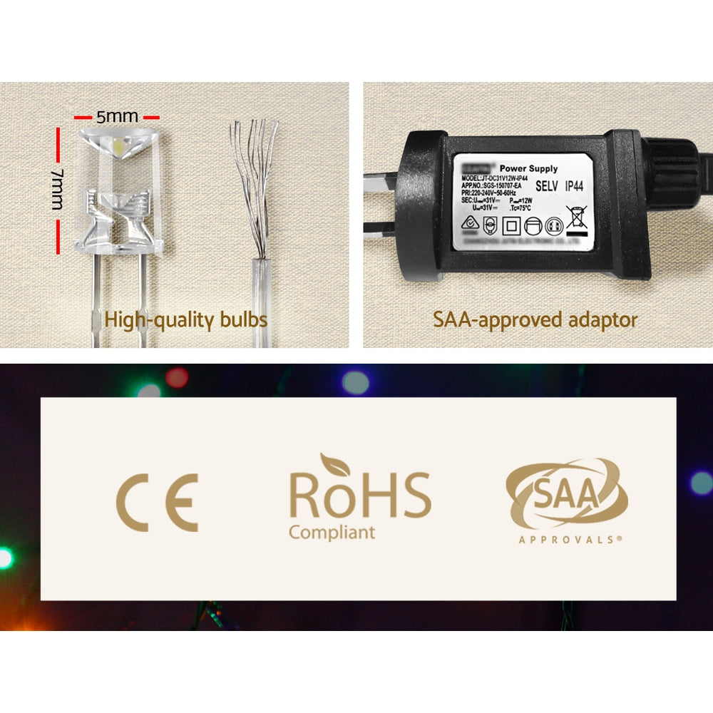 jingle-jollys-20m-christmas-lights-icicle-light-800-led-blue-white-decor www.mallsonline.com.au
