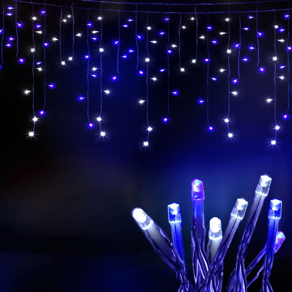 jingle-jollys-20m-christmas-lights-icicle-light-800-led-blue-white-decor www.mallsonline.com.au