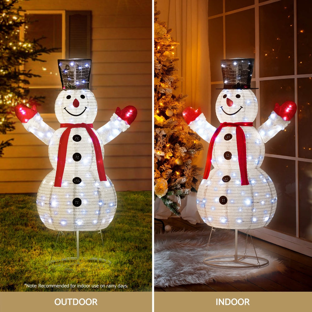 jingle-jollys-christmas-lights-200-led-175cm-fairy-light-snowman-decorations www.mallsonline.com.au