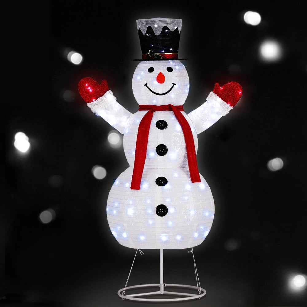 jingle-jollys-christmas-lights-200-led-175cm-fairy-light-snowman-decorations www.mallsonline.com.au