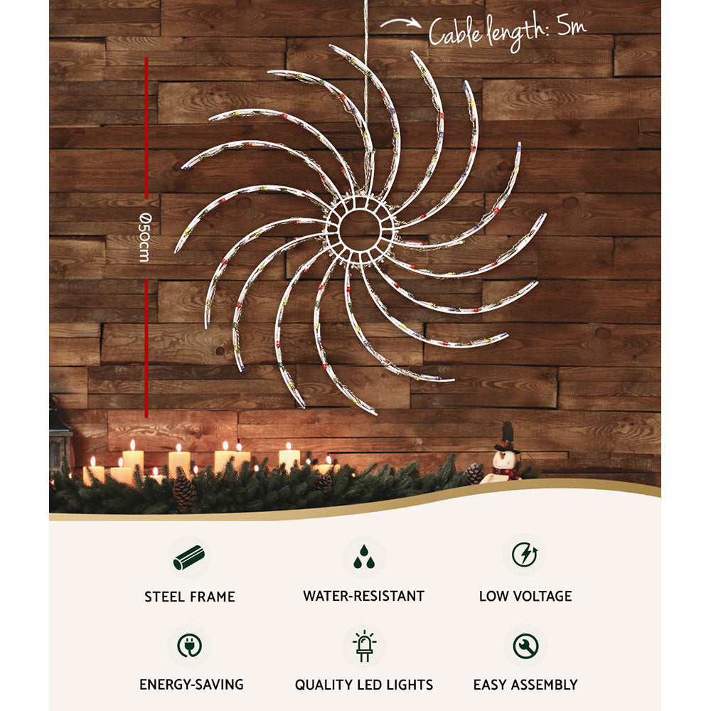 jingle-jollys-christmas-lights-50cm-spin-128-led-decorations www.mallsonline.com.au