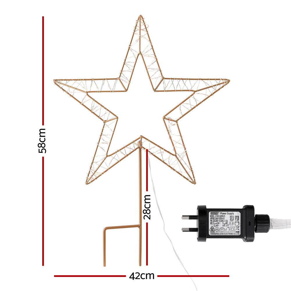 jingle-jollys-christmas-lights-100-led-fairy-light-ground-star-garden-decoration www.mallsonline.com.au