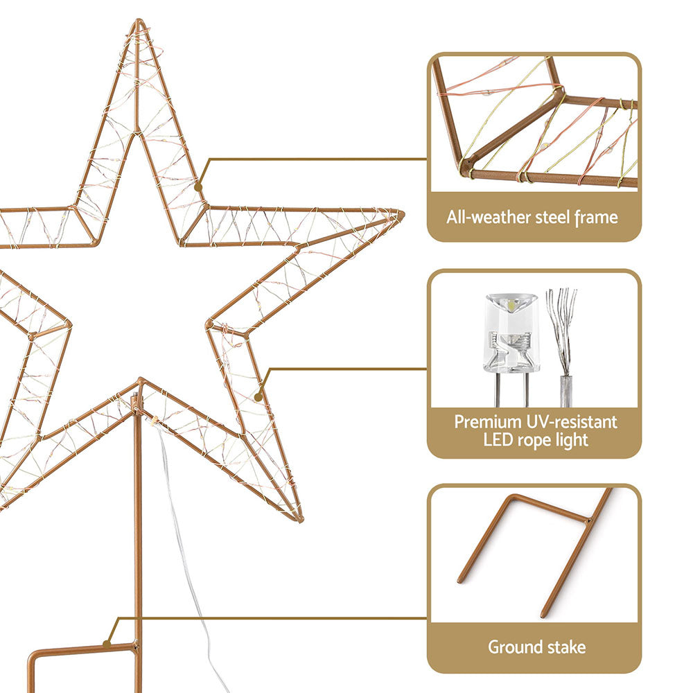 jingle-jollys-christmas-lights-100-led-fairy-light-ground-star-garden-decoration www.mallsonline.com.au