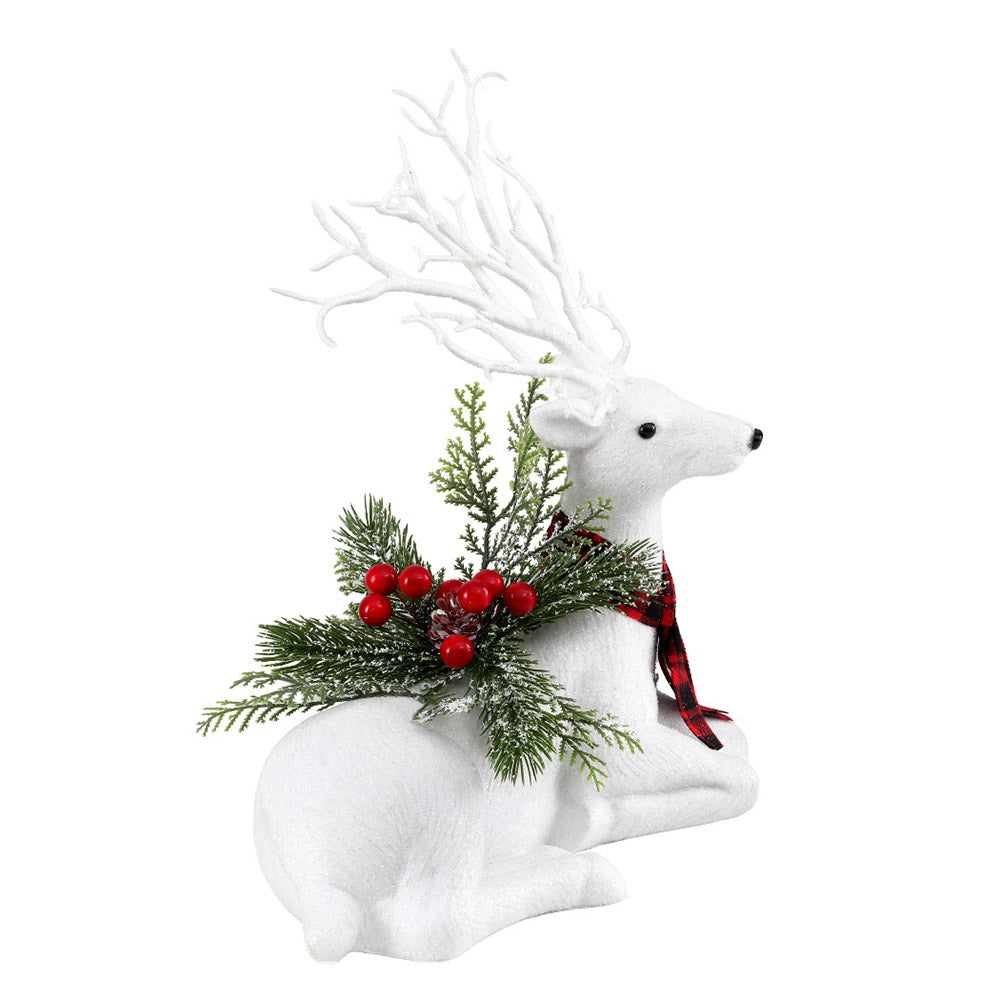 jingle-jollys-christmas-reindeer-32cm-glitter-deer-ornaments-party-decorations www.mallsonline.com.au
