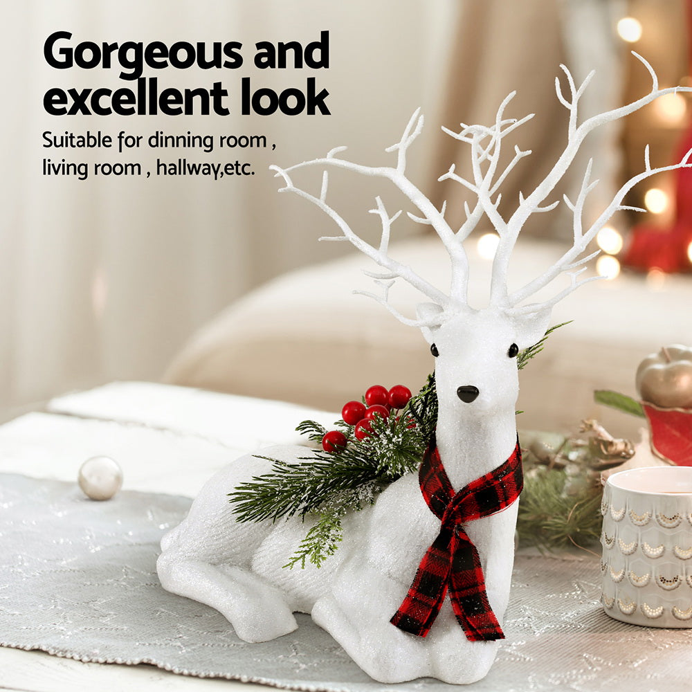 jingle-jollys-christmas-reindeer-32cm-glitter-deer-ornaments-party-decorations www.mallsonline.com.au