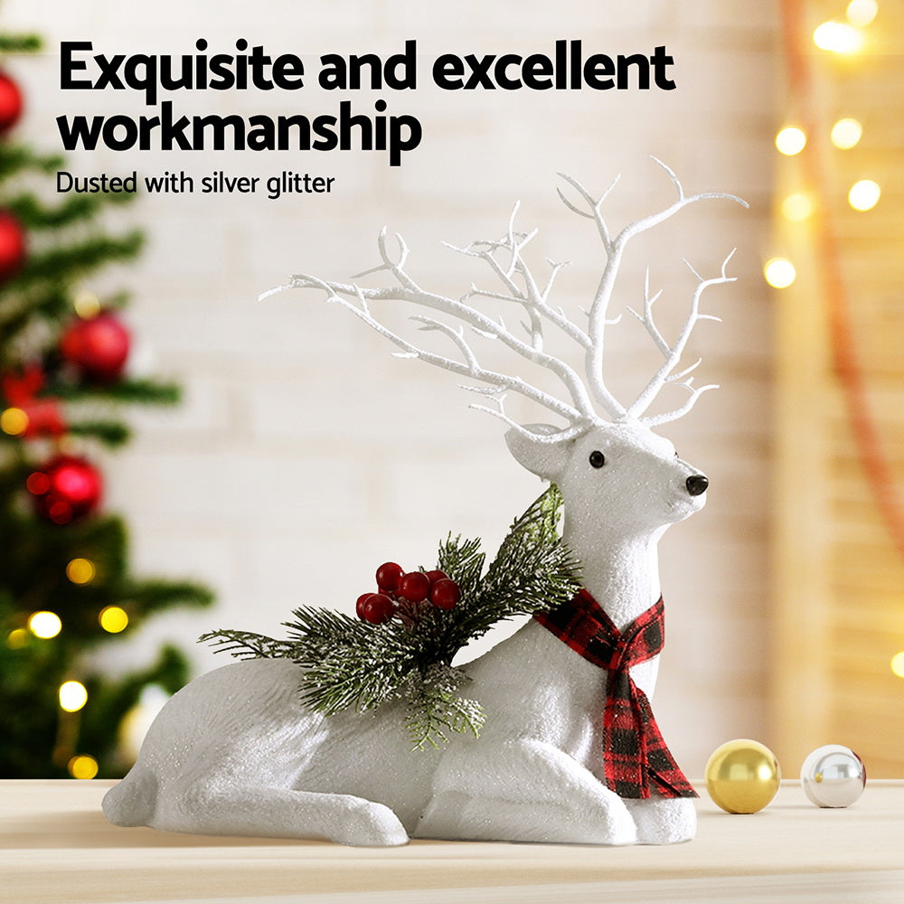 jingle-jollys-christmas-reindeer-32cm-glitter-deer-ornaments-party-decorations www.mallsonline.com.au