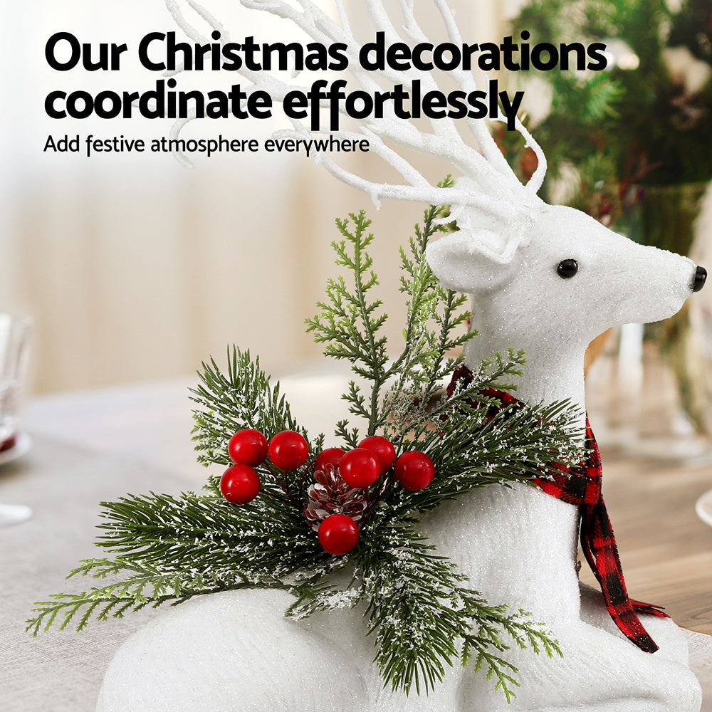 jingle-jollys-christmas-reindeer-32cm-glitter-deer-ornaments-party-decorations www.mallsonline.com.au