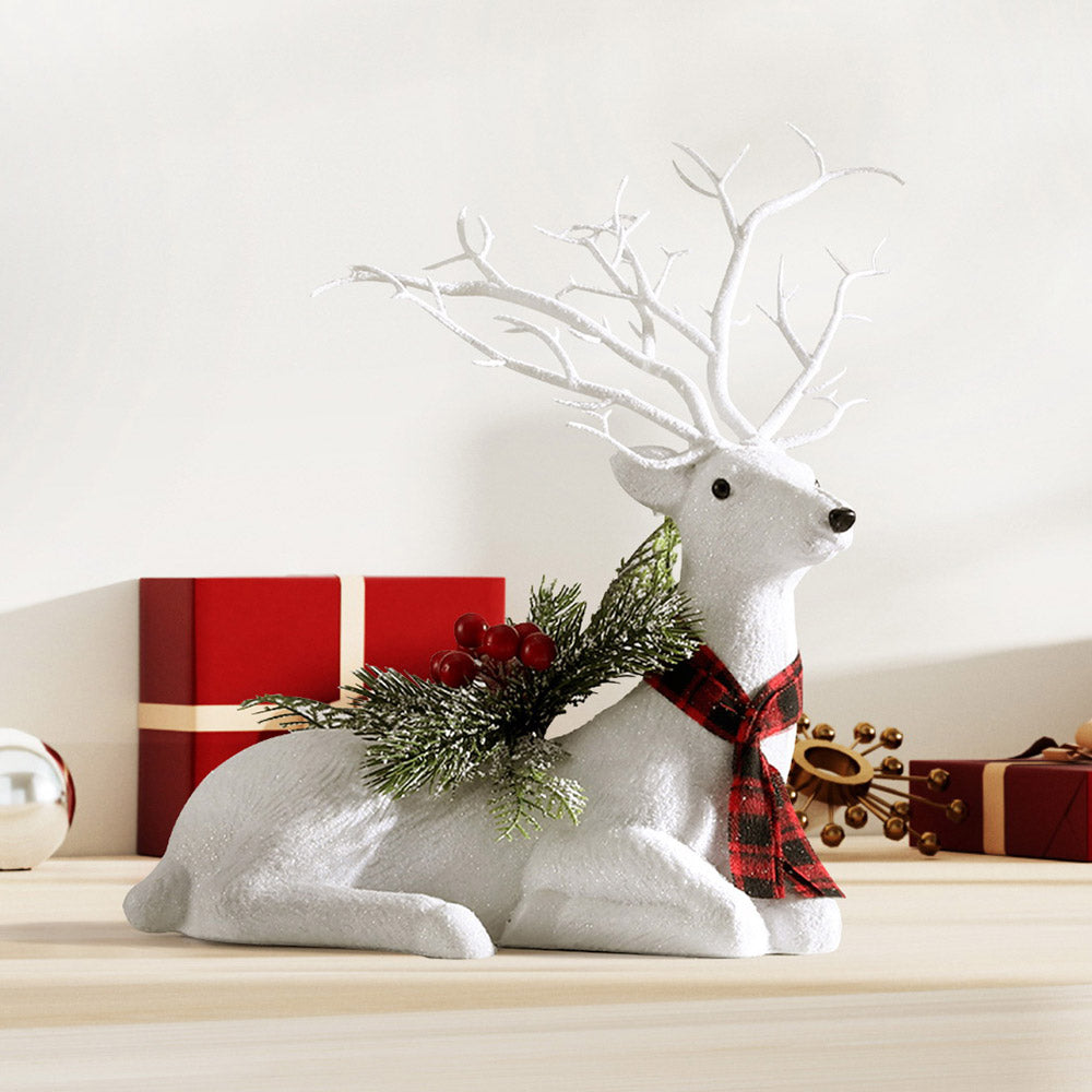 jingle-jollys-christmas-reindeer-32cm-glitter-deer-ornaments-party-decorations www.mallsonline.com.au